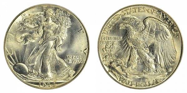1934 S Walking Liberty Silver Half Dollar 