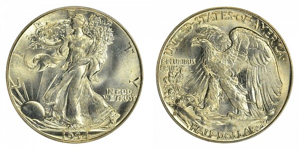 1934 S Walking Liberty Silver Half Dollar