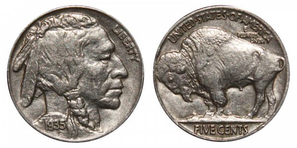 1935 Indian Head Buffalo Nickel 