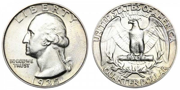 1935 Washington Silver Quarter