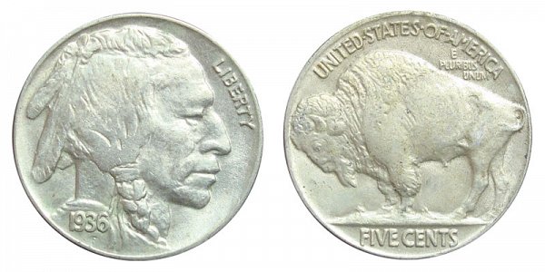 1936 Indian Head Buffalo Nickel