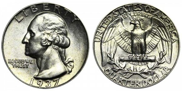 1937 Washington Silver Quarter 
