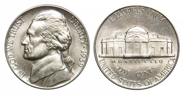 1939 Jefferson Nickel 