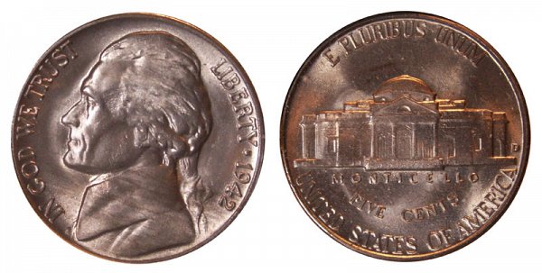 1942 D Jefferson Nickel