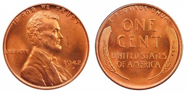 1942 D Lincoln Wheat Cent Penny 