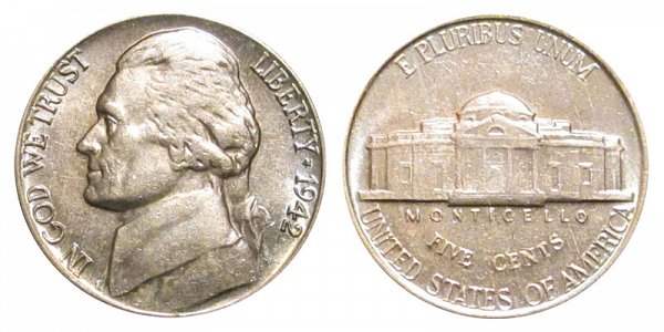 1942 Jefferson Nickel 