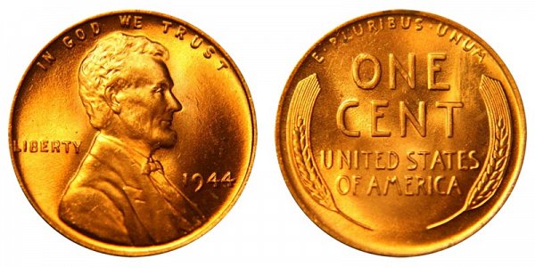 1944 Lincoln Wheat Cent Penny