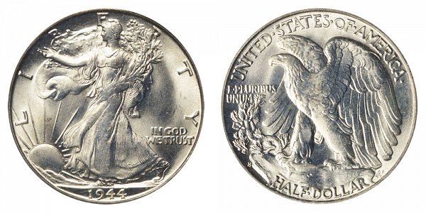 1944 S Walking Liberty Silver Half Dollar 