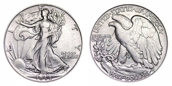 1944 Walking Liberty Silver Half Dollar 