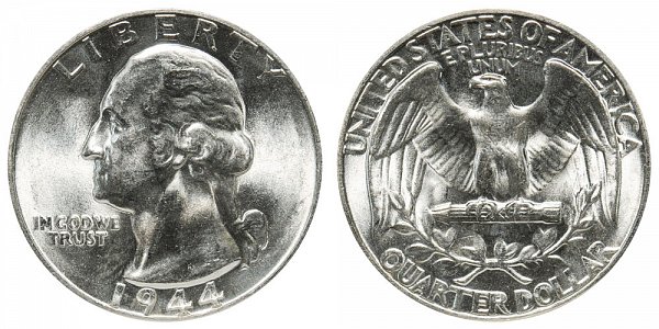 1944 Washington Silver Quarter 