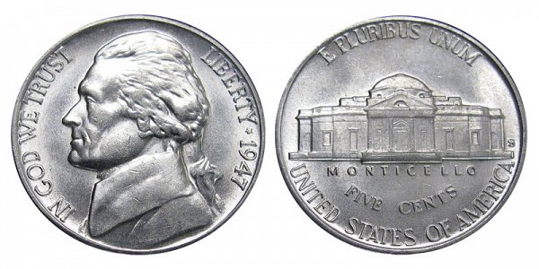 1947 S Jefferson Nickel