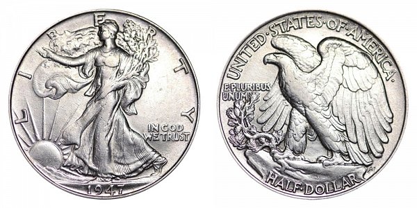 1947 Walking Liberty Silver Half Dollar 