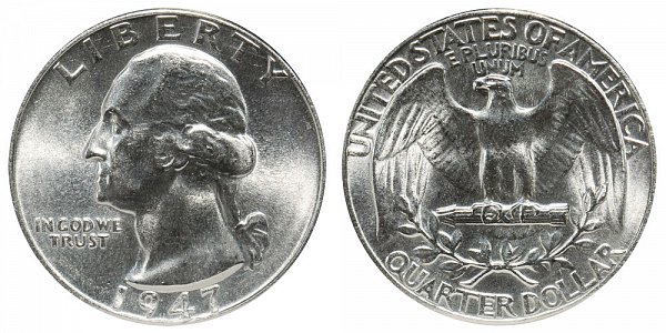 1947 Washington Silver Quarter 