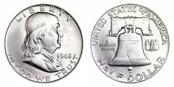 1948 Franklin Silver Half Dollar