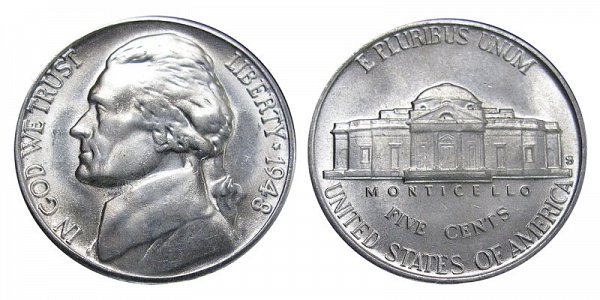 1948 S Jefferson Nickel 