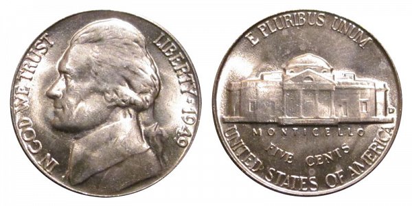 1949 D Jefferson Nickel