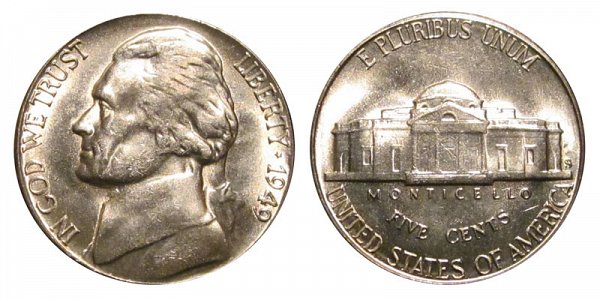 1949 S Jefferson Nickel 