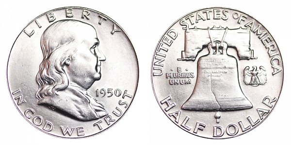 1950 Franklin Silver Half Dollar