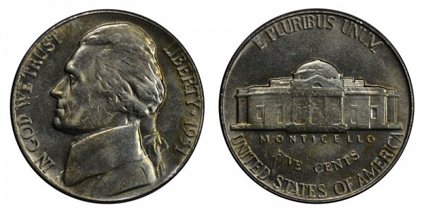 1951 Jefferson Nickel 