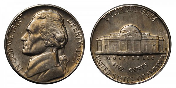 1951 S Jefferson Nickel 