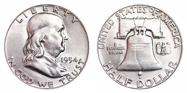 1954 Franklin Silver Half Dollar