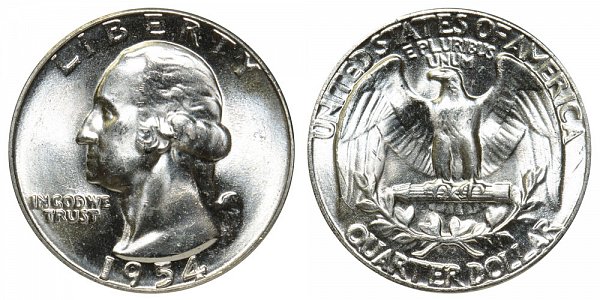 1954 Washington Silver Quarter 