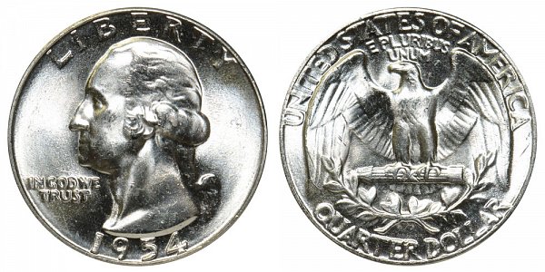 1954 Washington Silver Quarter