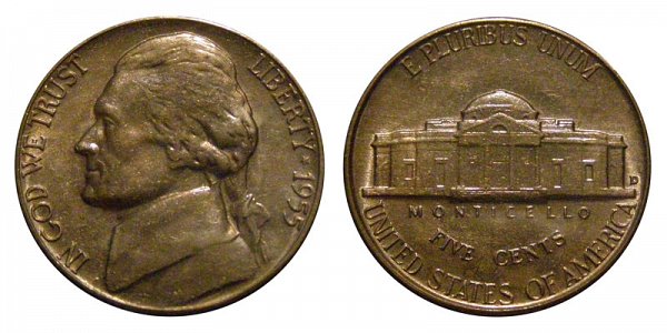 1955 D Jefferson Nickel 