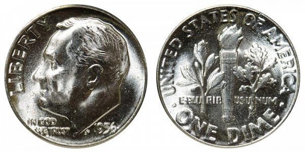 1956 Silver Roosevelt Dime