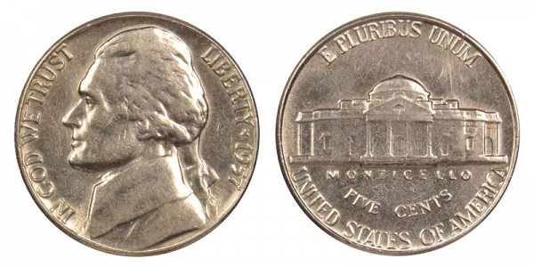 1957 Jefferson Nickel 