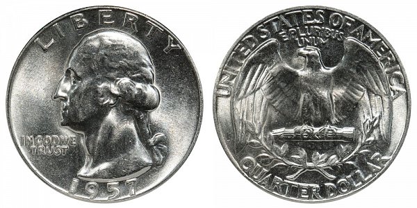 1957 Washington Silver Quarter