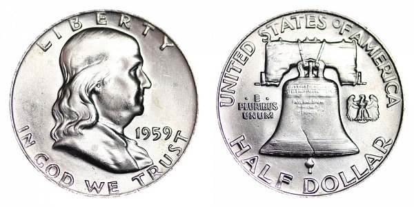 1959 Franklin Silver Half Dollar