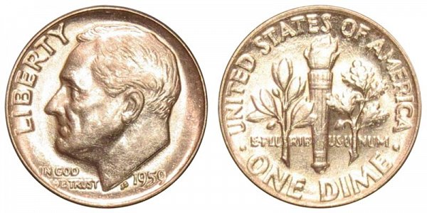 1959 Silver Roosevelt Dime