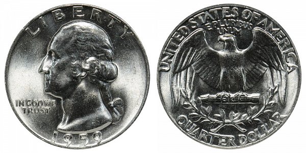 1959 Washington Silver Quarter 