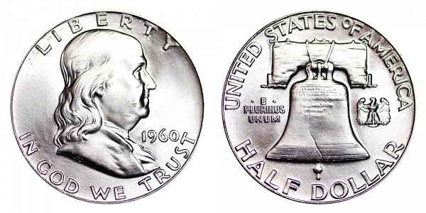 1960 Franklin Silver Half Dollar 