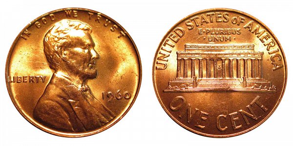 1960 Small Date Lincoln Memorial Cent Penny