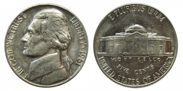 1961 D Jefferson Nickel 
