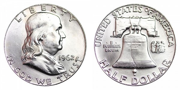 1962 Franklin Silver Half Dollar 