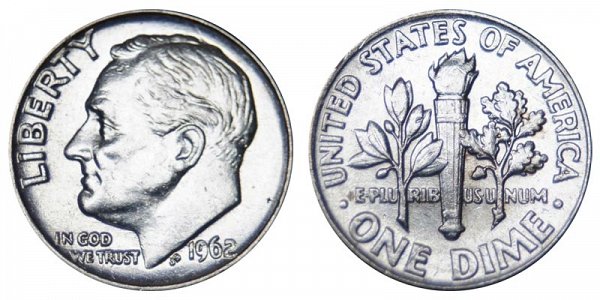 1962 Silver Roosevelt Dime 