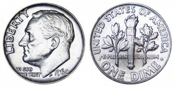 1962 Silver Roosevelt Dime