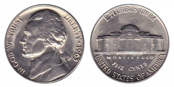 1963 Jefferson Nickel 