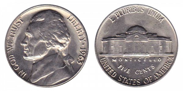 1963 Jefferson Nickel