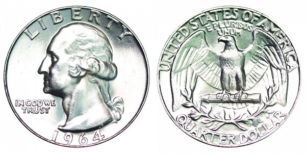 1964 Washington Silver Quarter 