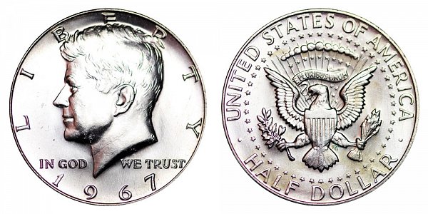 1967 Silver Kennedy Half Dollar 