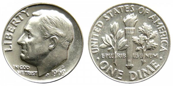 1969 D Roosevelt Dime