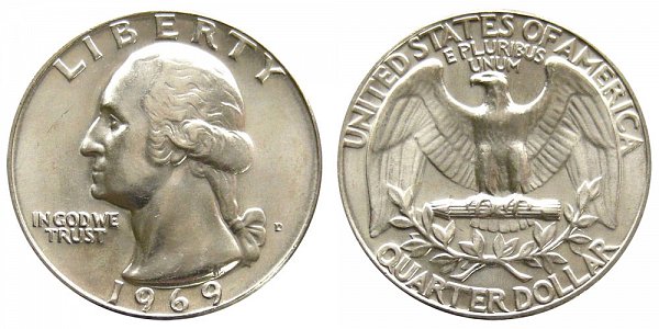 1969 D Washington Quarter