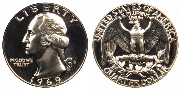 1969 S Washington Quarter Proof