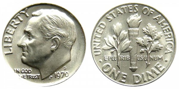 1970 D Roosevelt Dime 