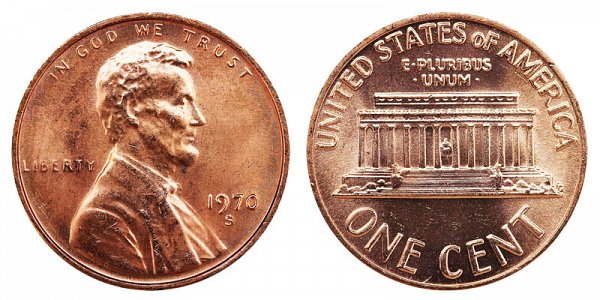 1970 S Small Date Lincoln Memorial Cent Penny 