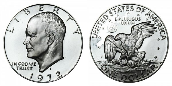 1972 S Silver Proof Eisenhower Dollar
